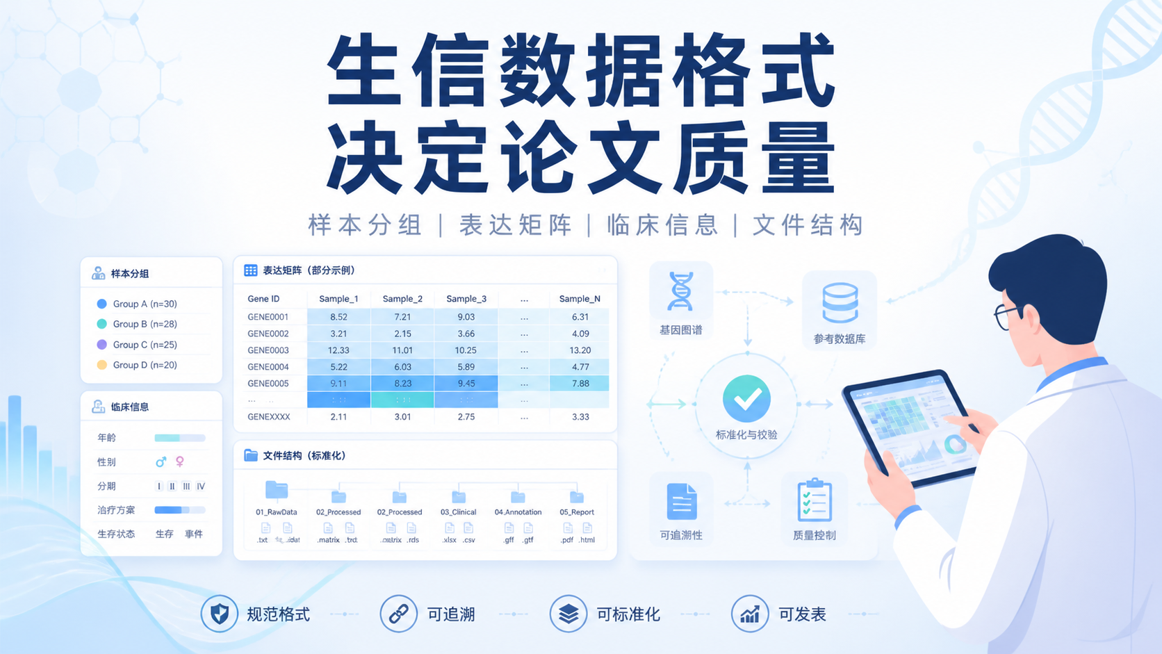 医生必知：生信数据格式4大核心标准