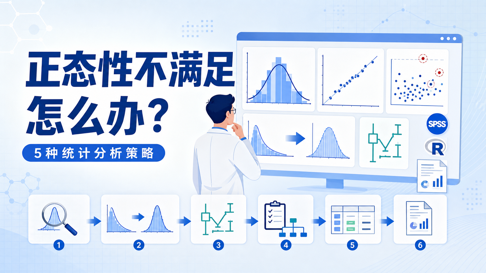 数据不满足正态性怎么办？5种处理法