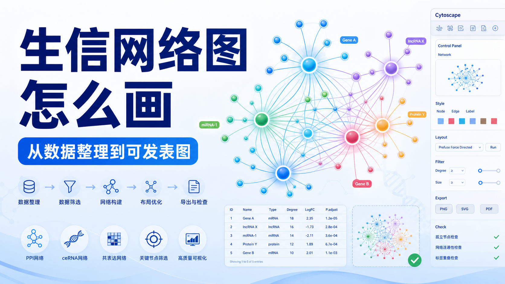 生信网络图绘制高效流程详解