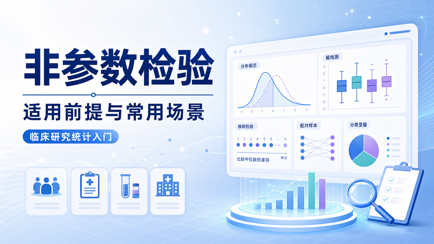 非参数检验适用前提是什么？7类场景最常见