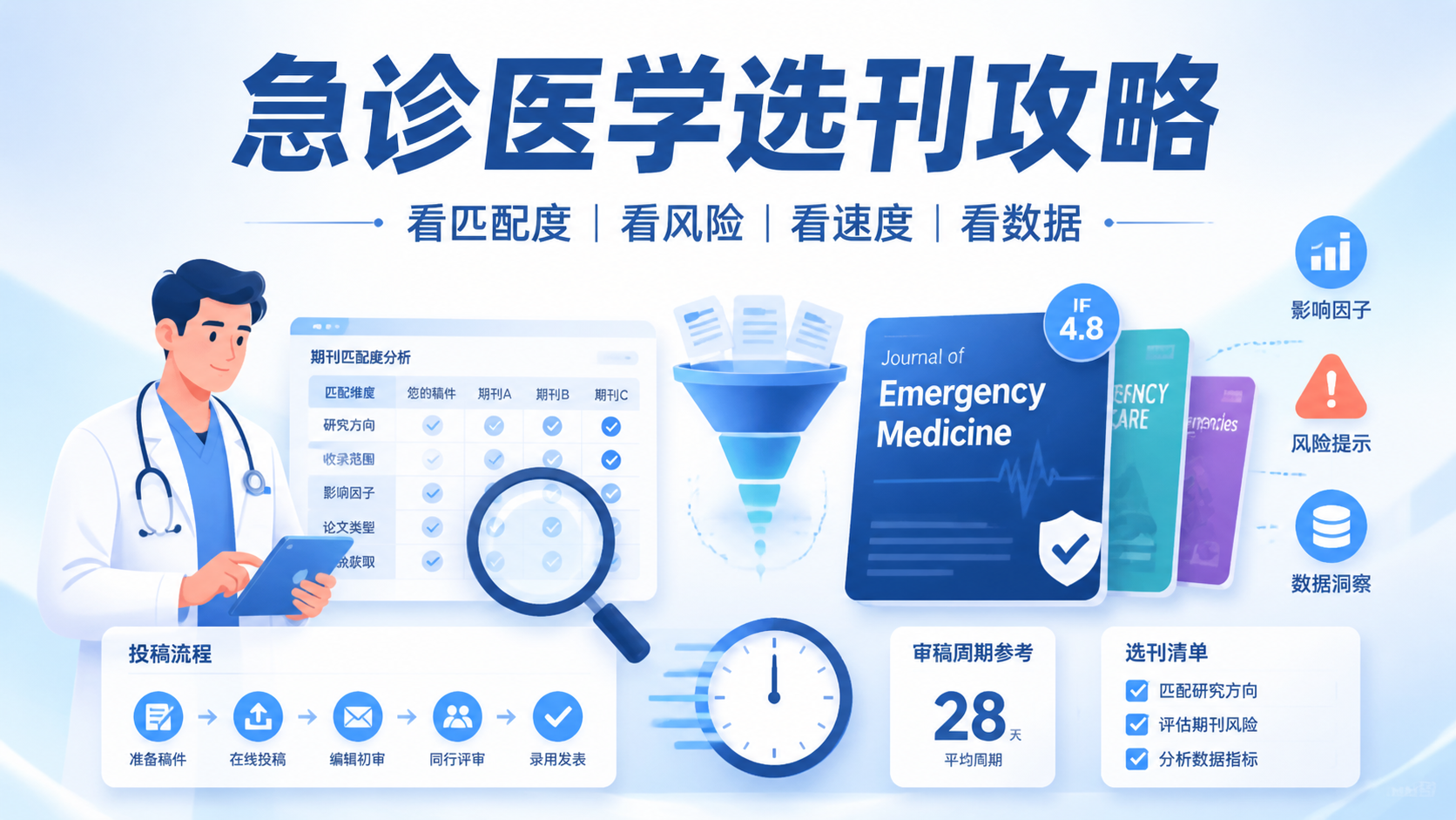 如何选择急诊医学SCI期刊？4个关键点