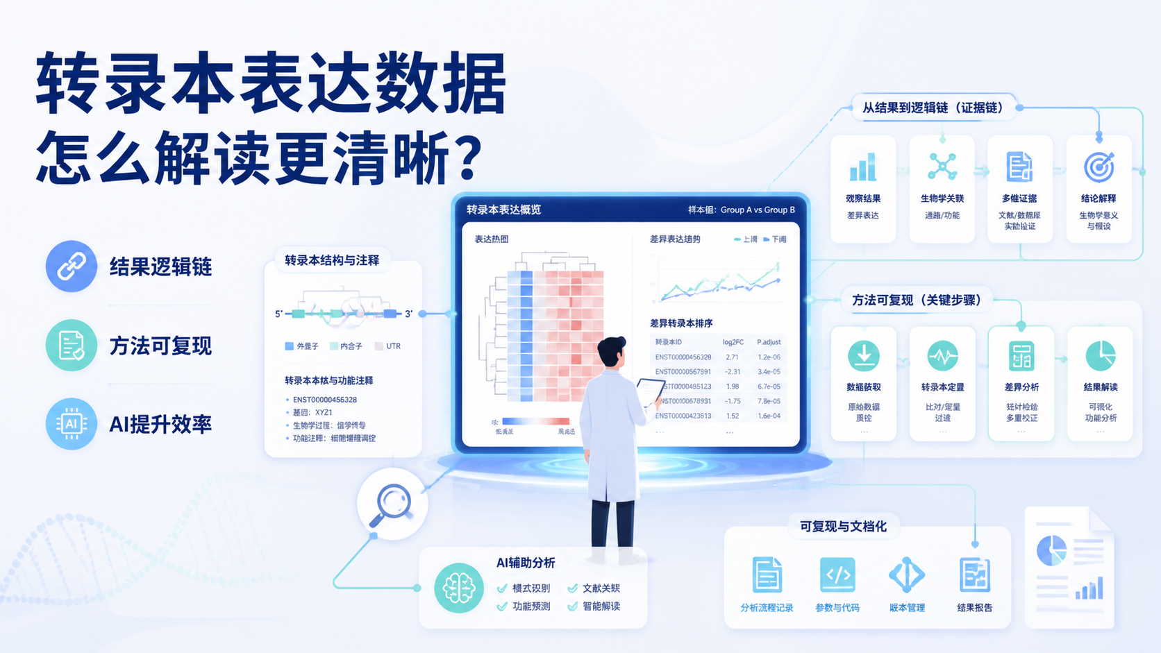转录本表达数据解读，2大难点是什么？