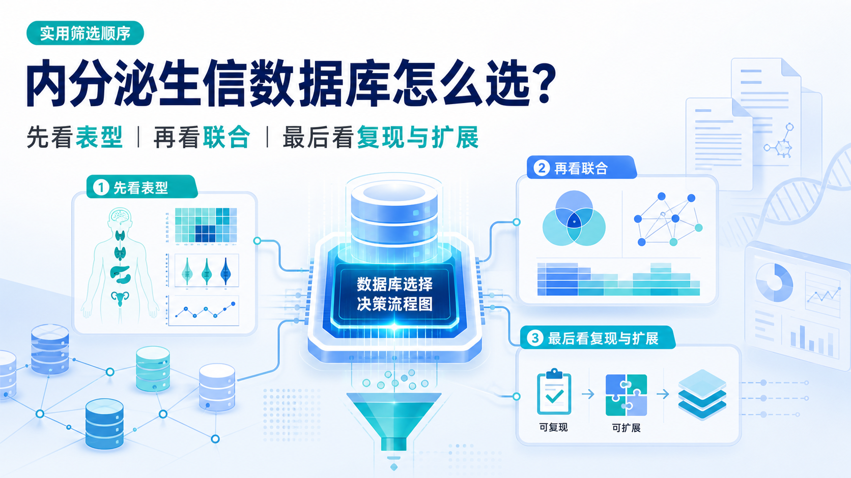 内分泌专科生信数据库怎么选？3个关键指标