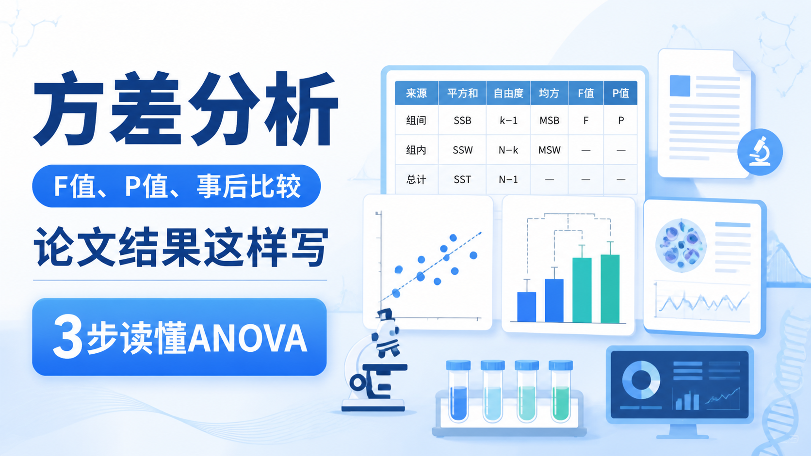 方差分析结果解读：1张表读懂P值与F值？
