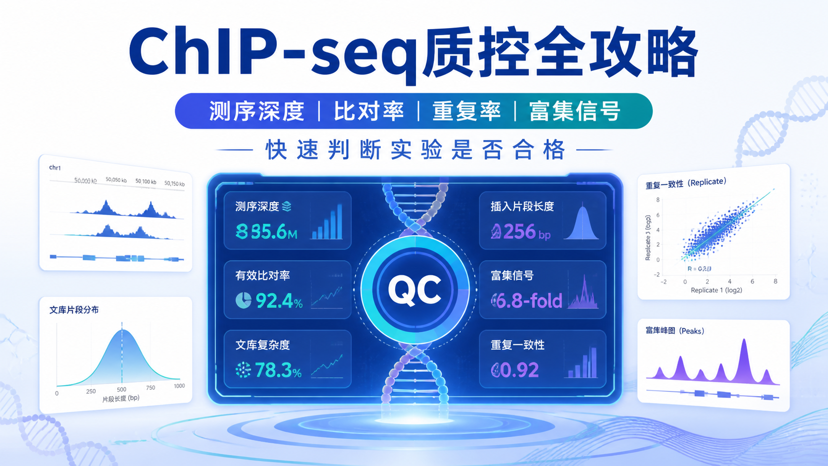 5个Chip-seq数据质控指标有哪些？