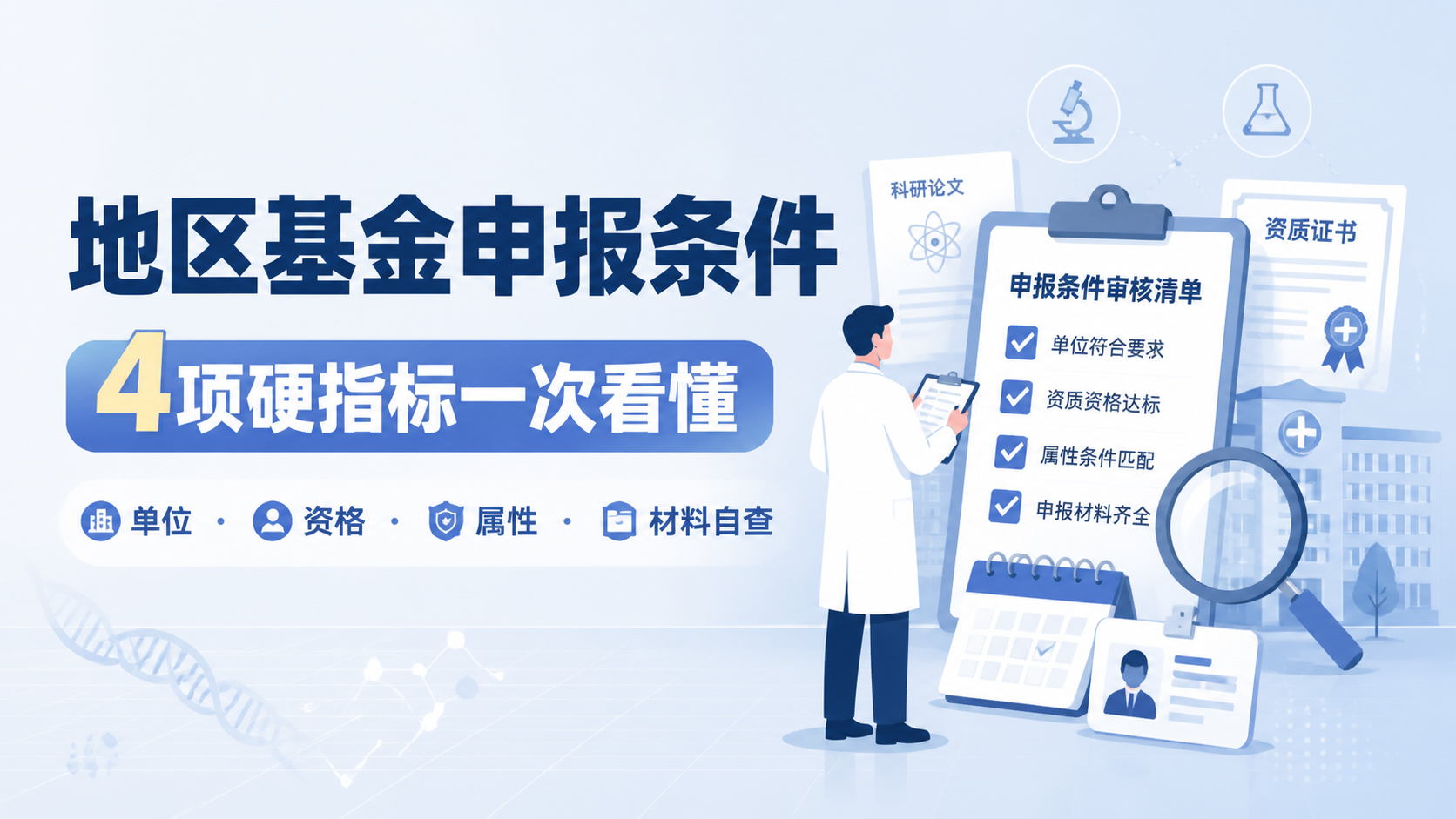 地区基金申报条件严不严？4项硬指标揭秘
