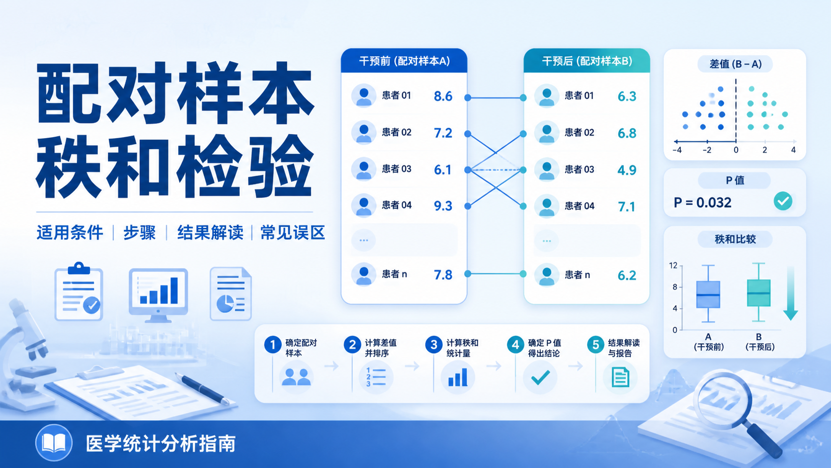 配对样本秩和检验怎么做最严谨？