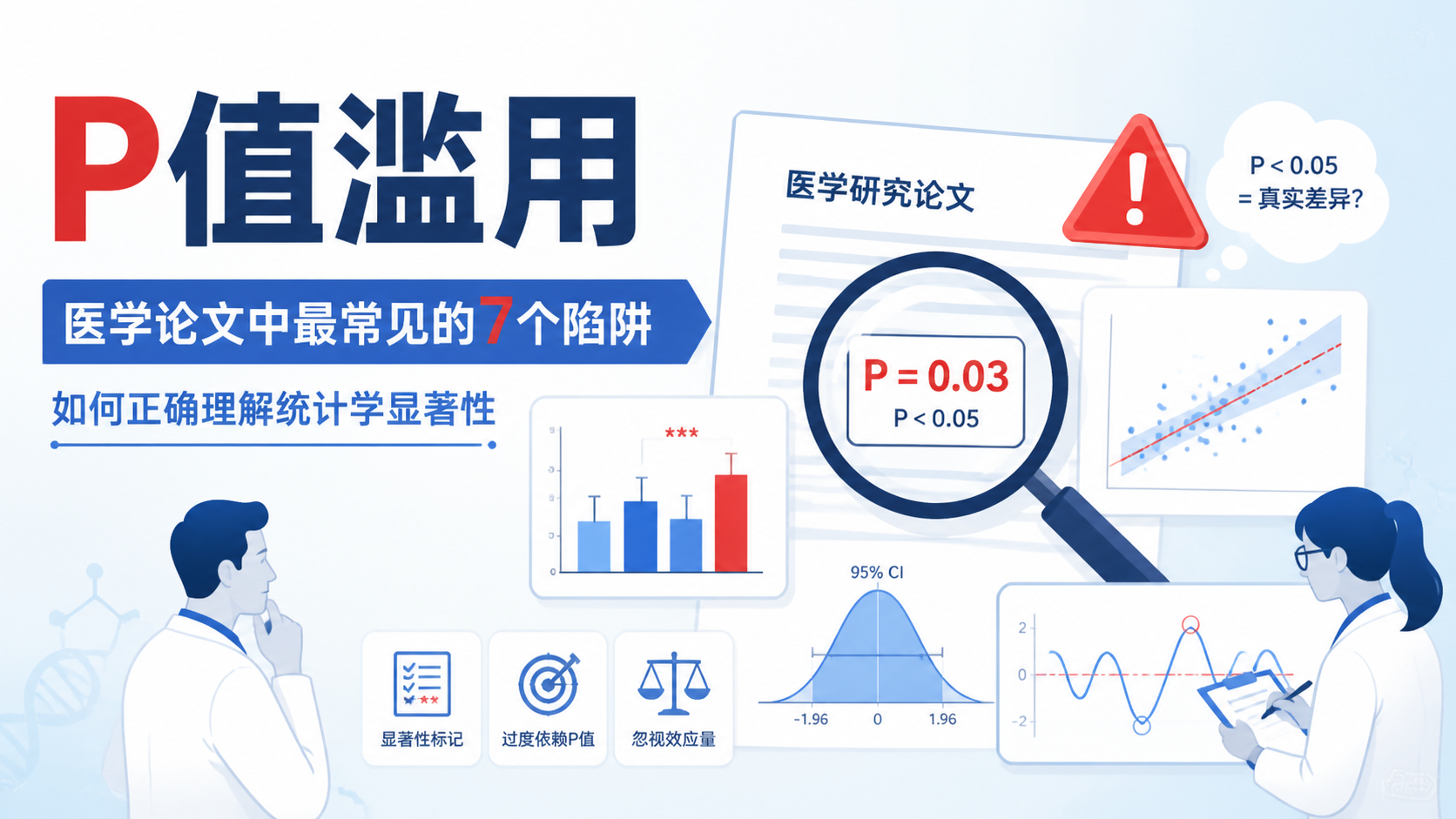 警惕P值滥用！7个统计陷阱解析