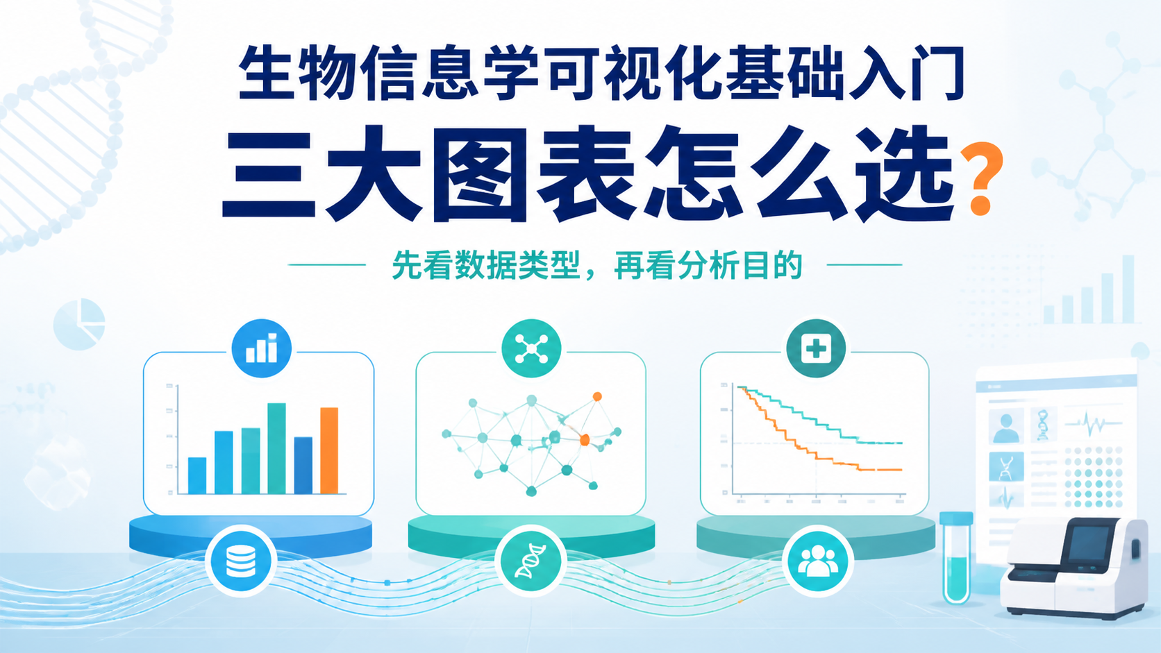 生信可视化基础入门：3大图表怎么选？