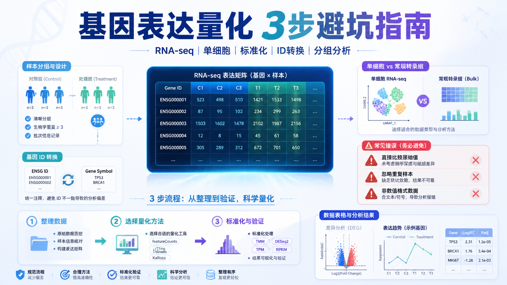 基因表达量化怎么做？3步搞定