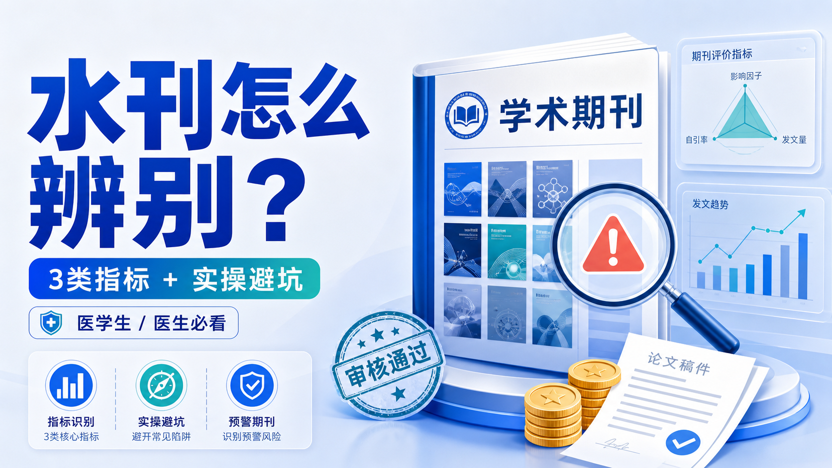 水刊认定标准全解析：3类期刊如何判断？