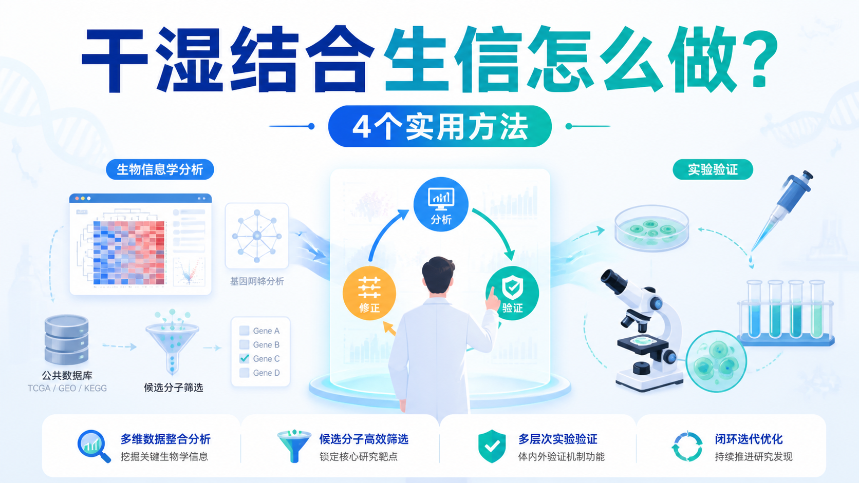 干湿结合生信怎么做？4个实用方法
