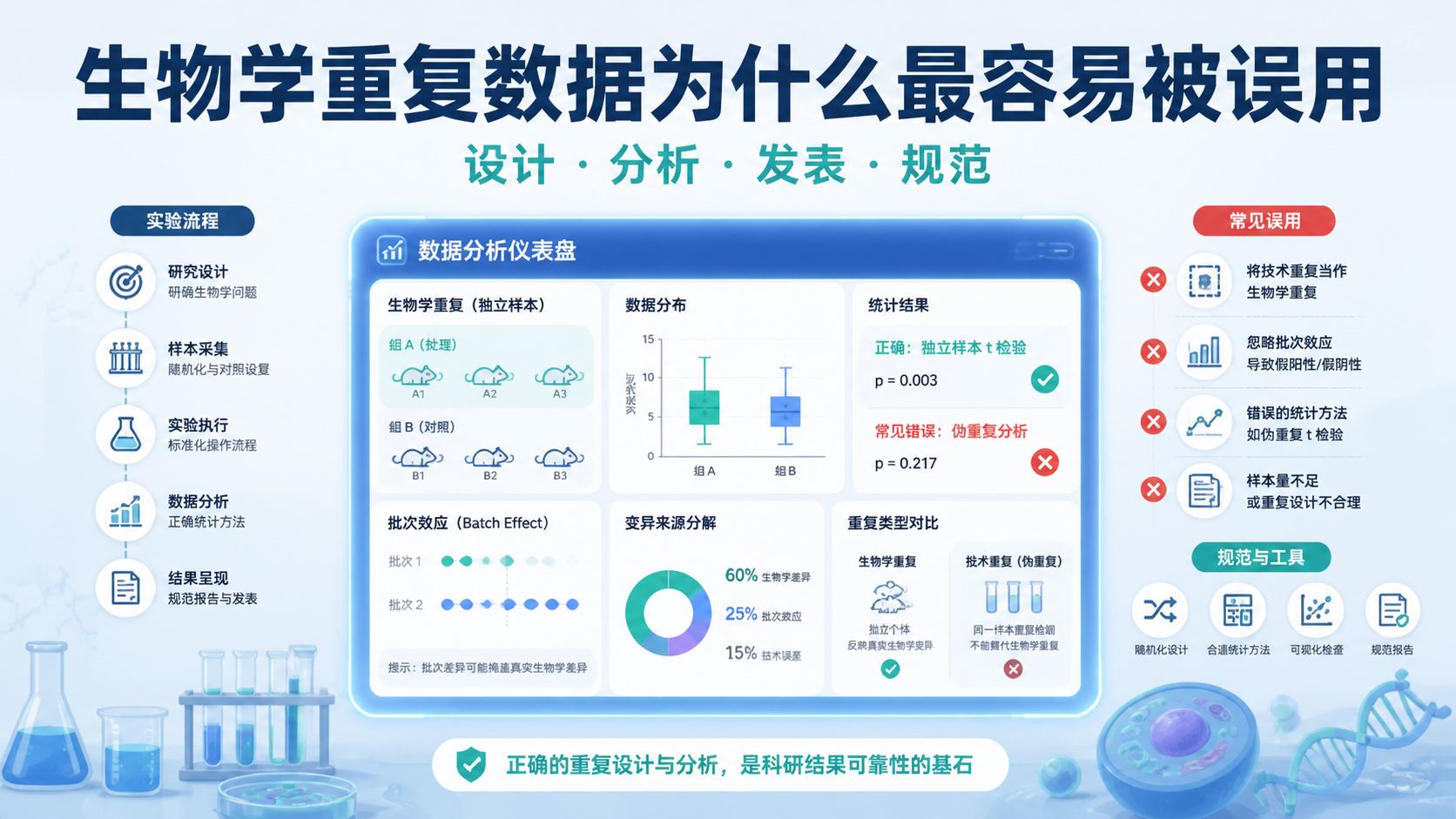 生物学重复数据为什么最易出错？