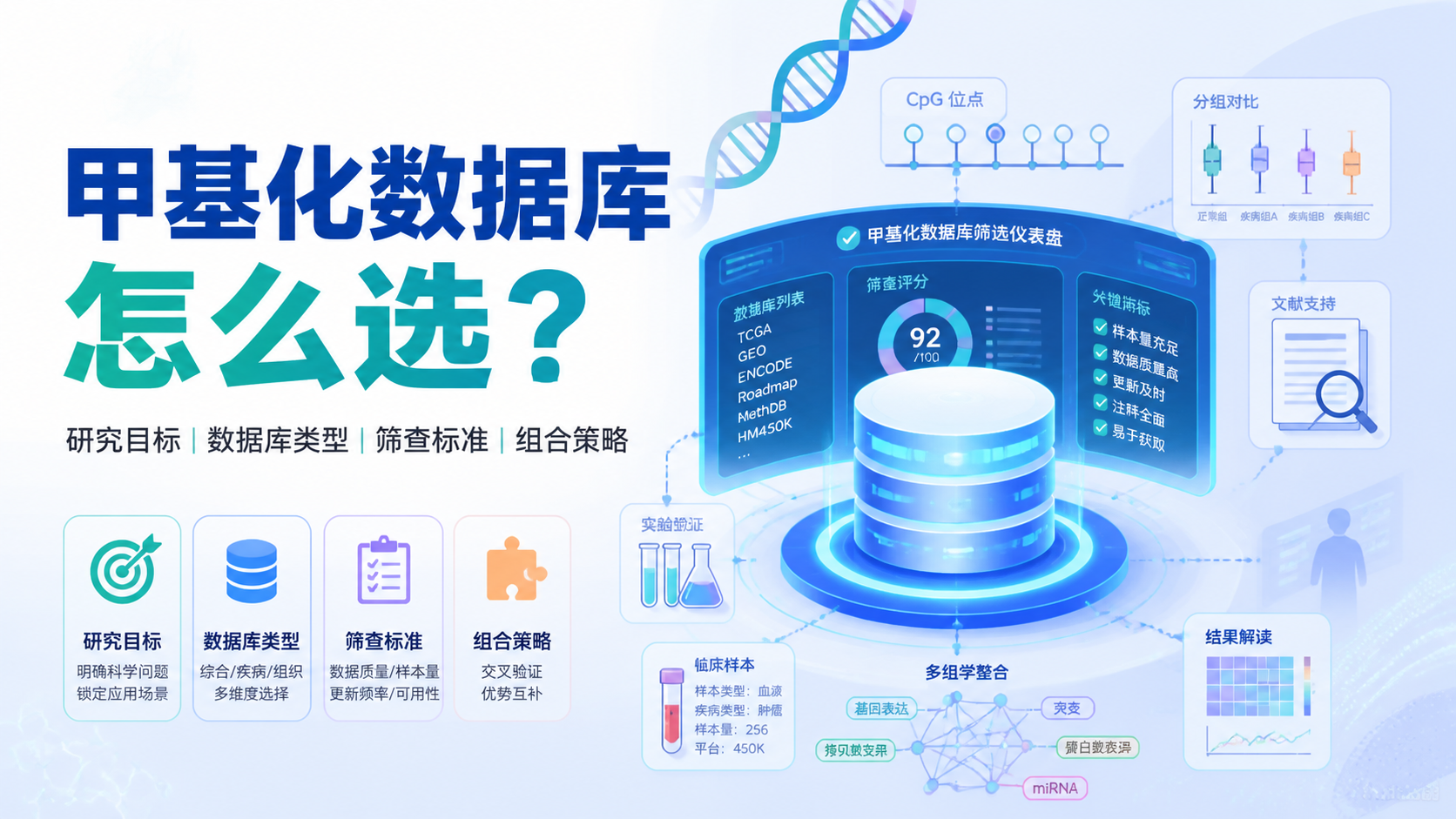 甲基化数据库怎么选？3步精准筛查