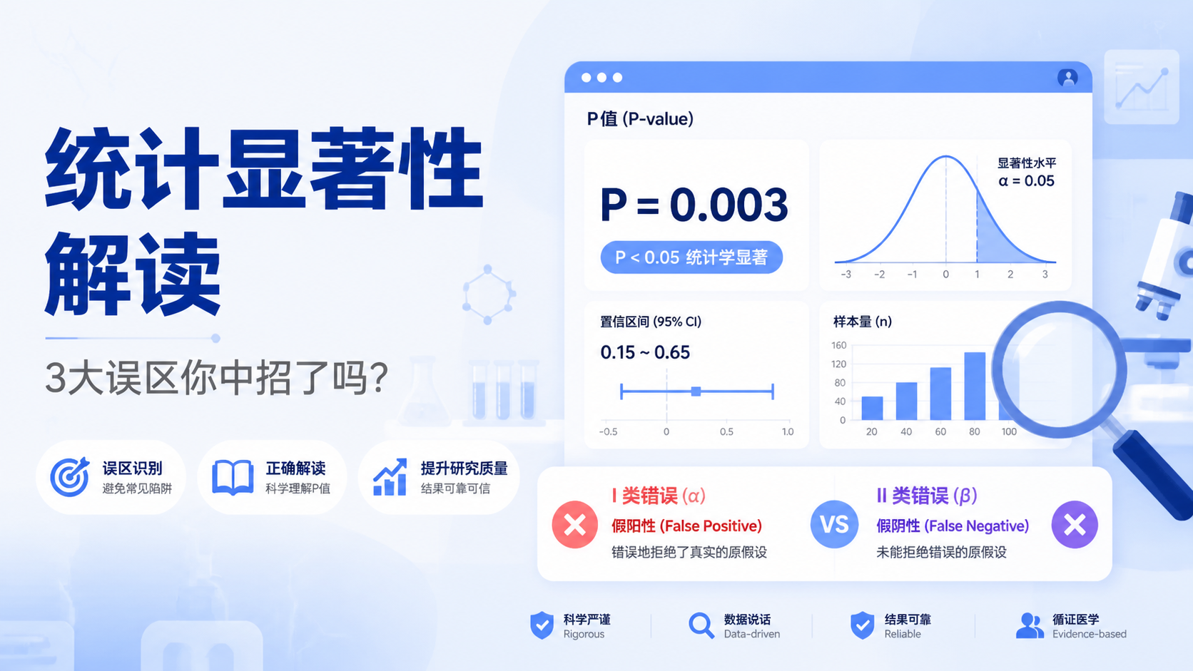 统计显著性解读：3大误区你中招了吗？