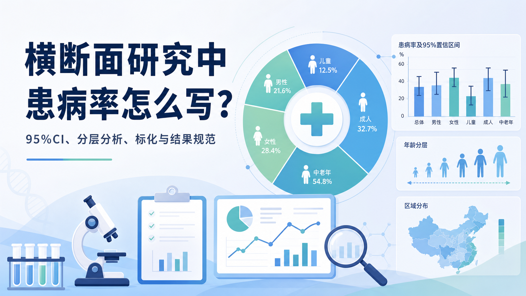 横断面研究患病率计算：2个案例详解