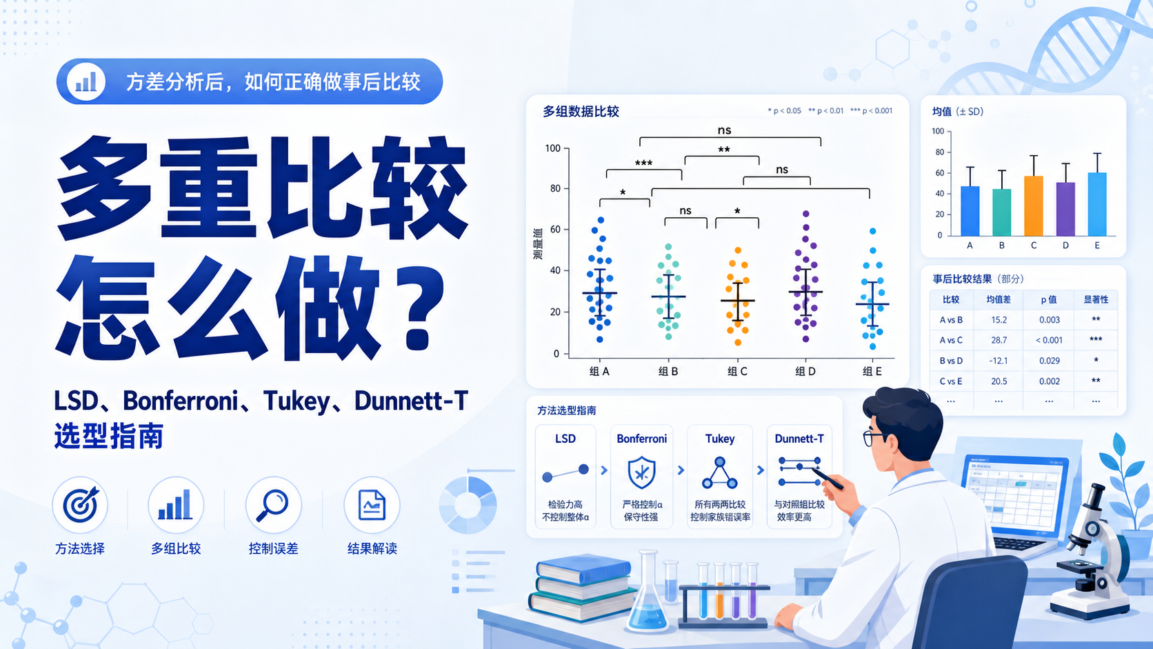 如何高效解决多重比较问题?