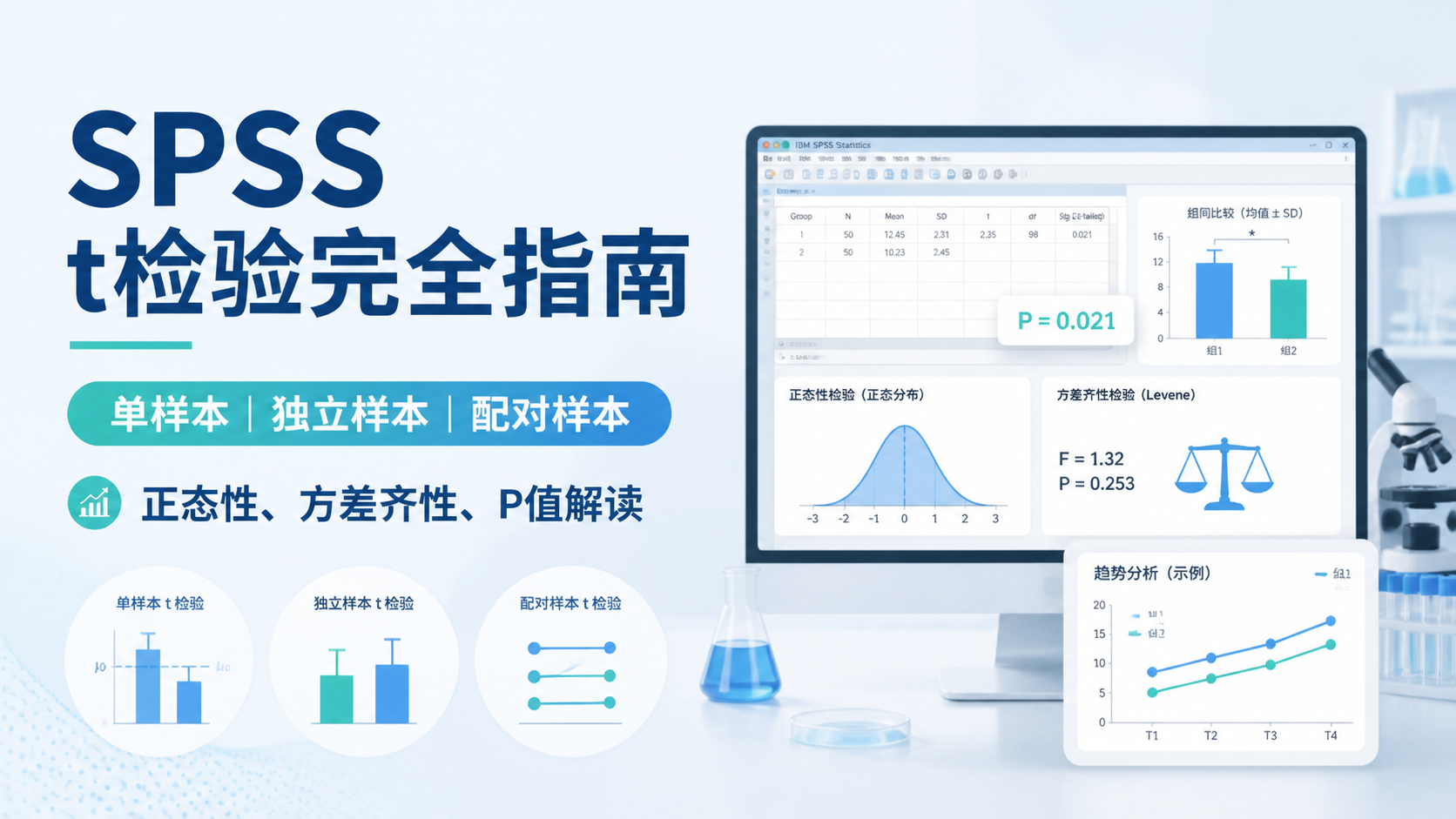 t检验SPSS操作怎么做？3步精准解析