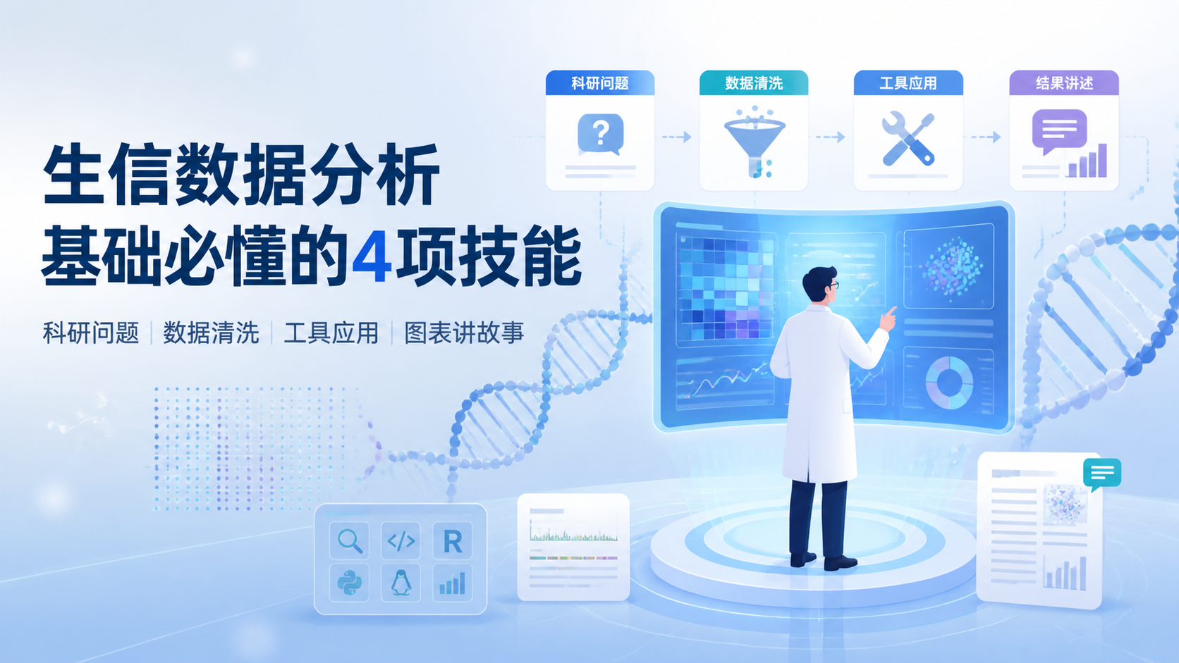 生信数据分析基础必懂的4项技能？