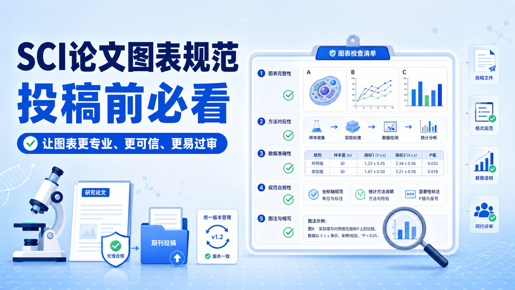 SCI期刊图表规范黄金法则