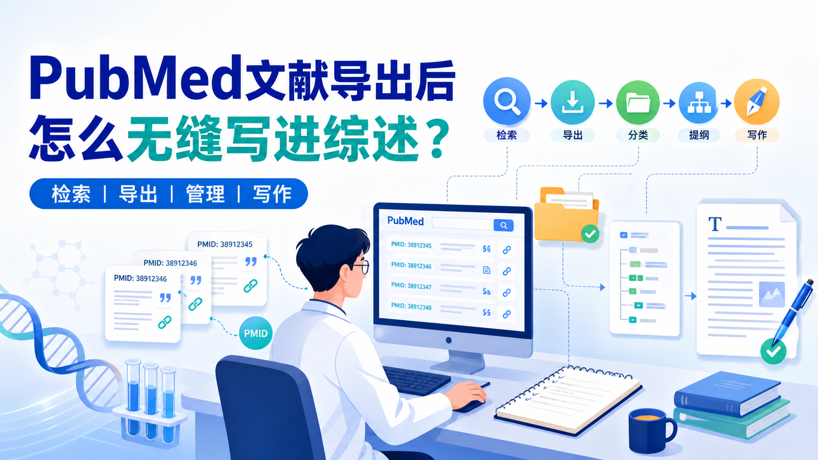 导师推荐：PubMed文献导出与综述写作无缝衔接