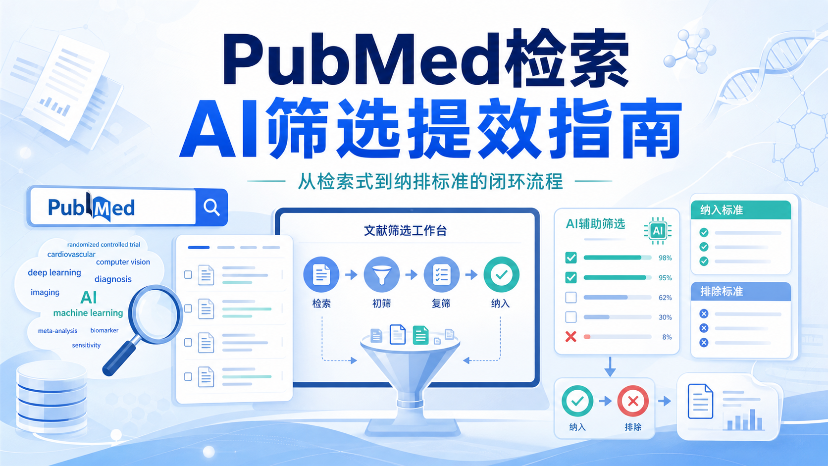 精准检索PubMed：纳排标准与AI辅助筛选实战