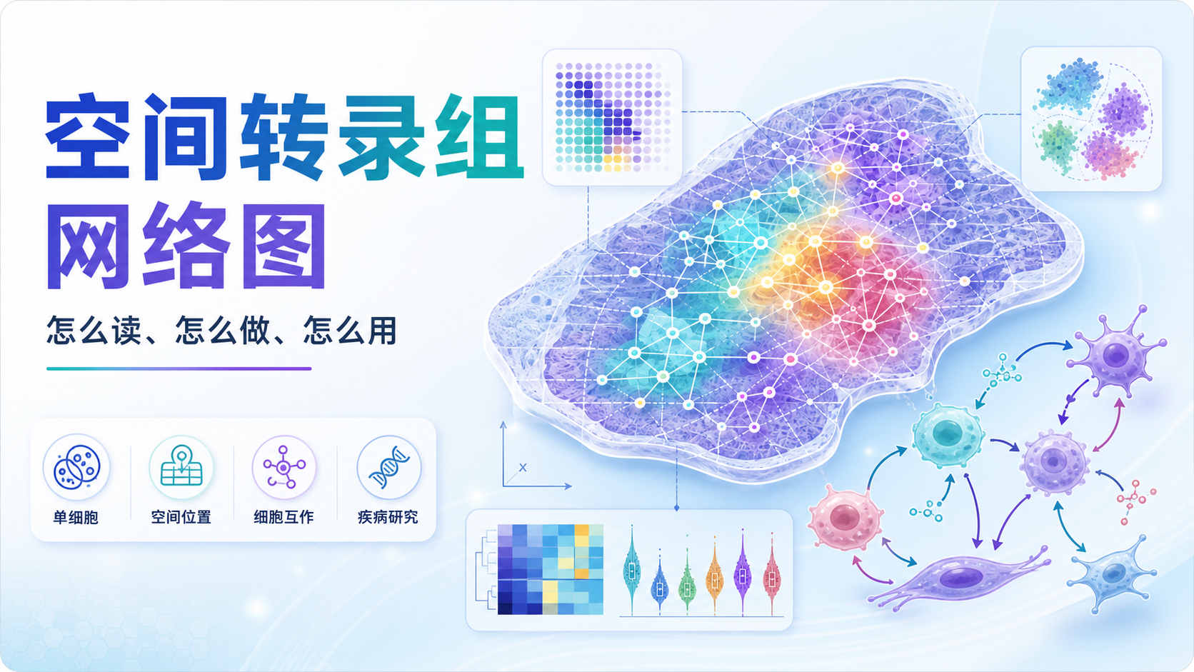 如何解读空间转录组网络图：研究新范式