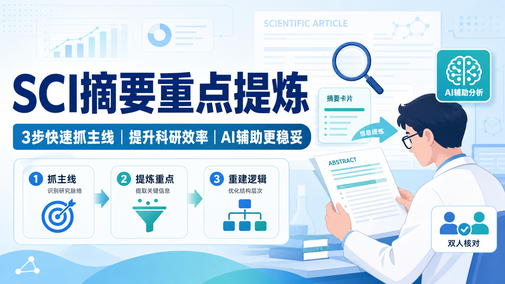 SCI摘要重点提炼：3步精准高效锁定核心信息