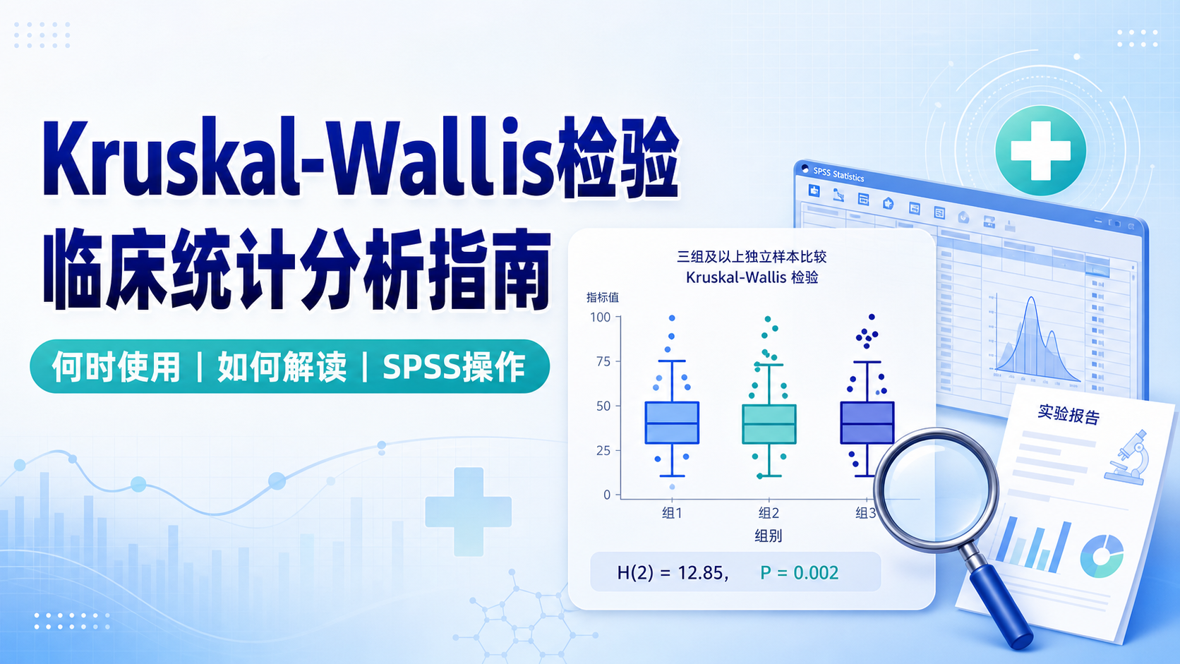 Kruskal-Wallis检验:临床研究中的非参数选择攻略