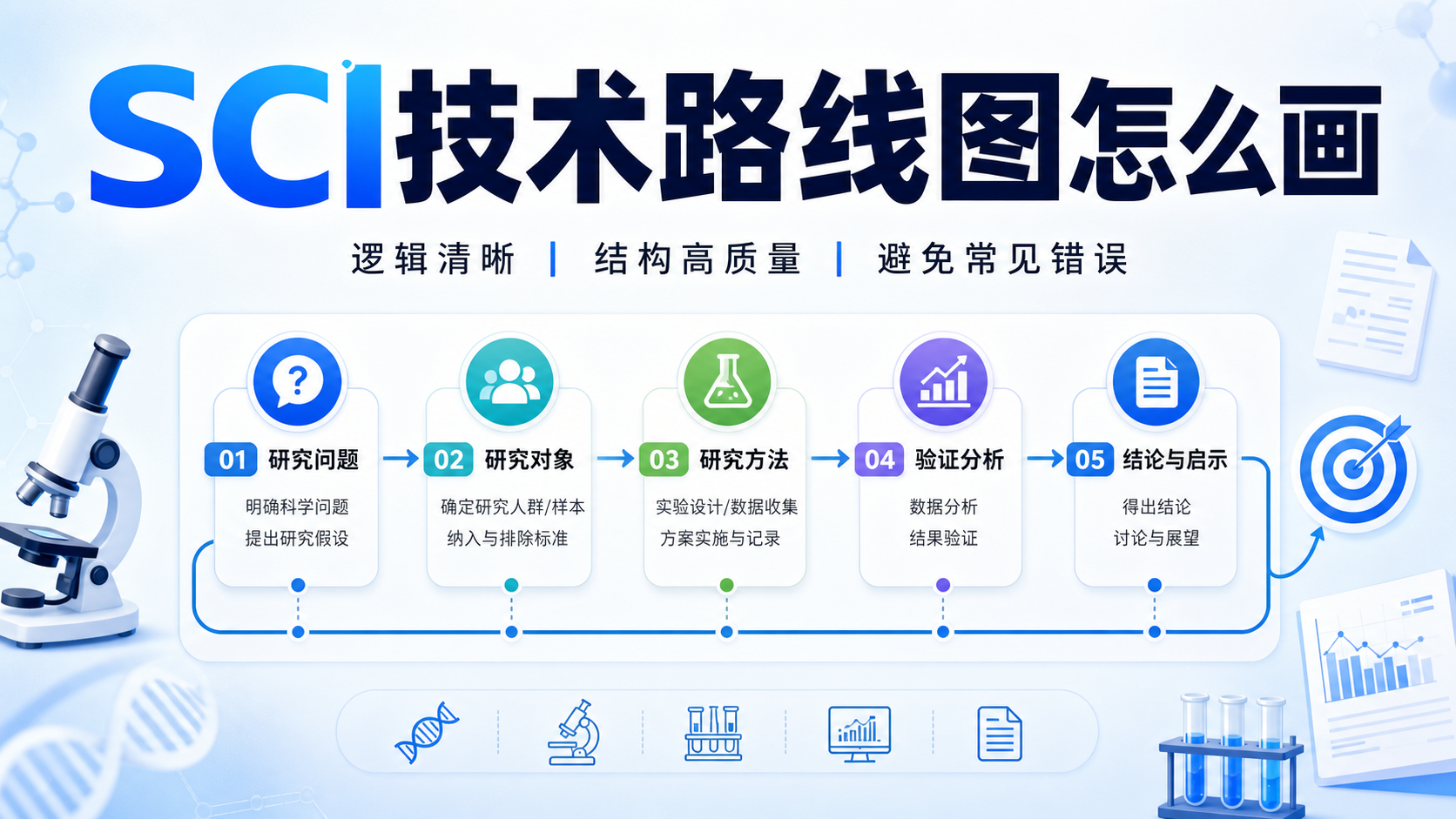 SCI技术路线图要素详解：从零到一构建完美研究框架