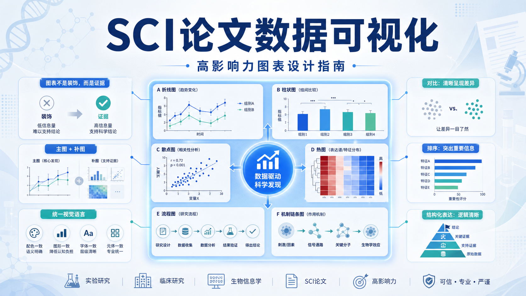 SCI论文数据可视化：高影响力图表策略