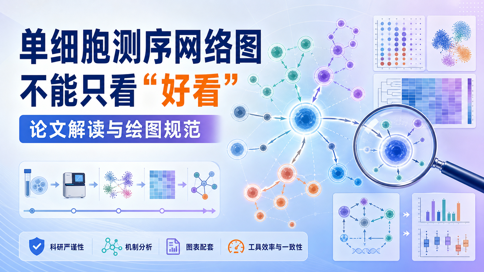 从数据到网络：单细胞测序图绘制与解读