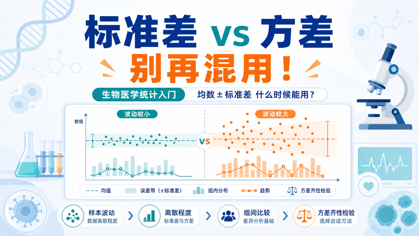 生物医学研究必读:标准差与方差详解