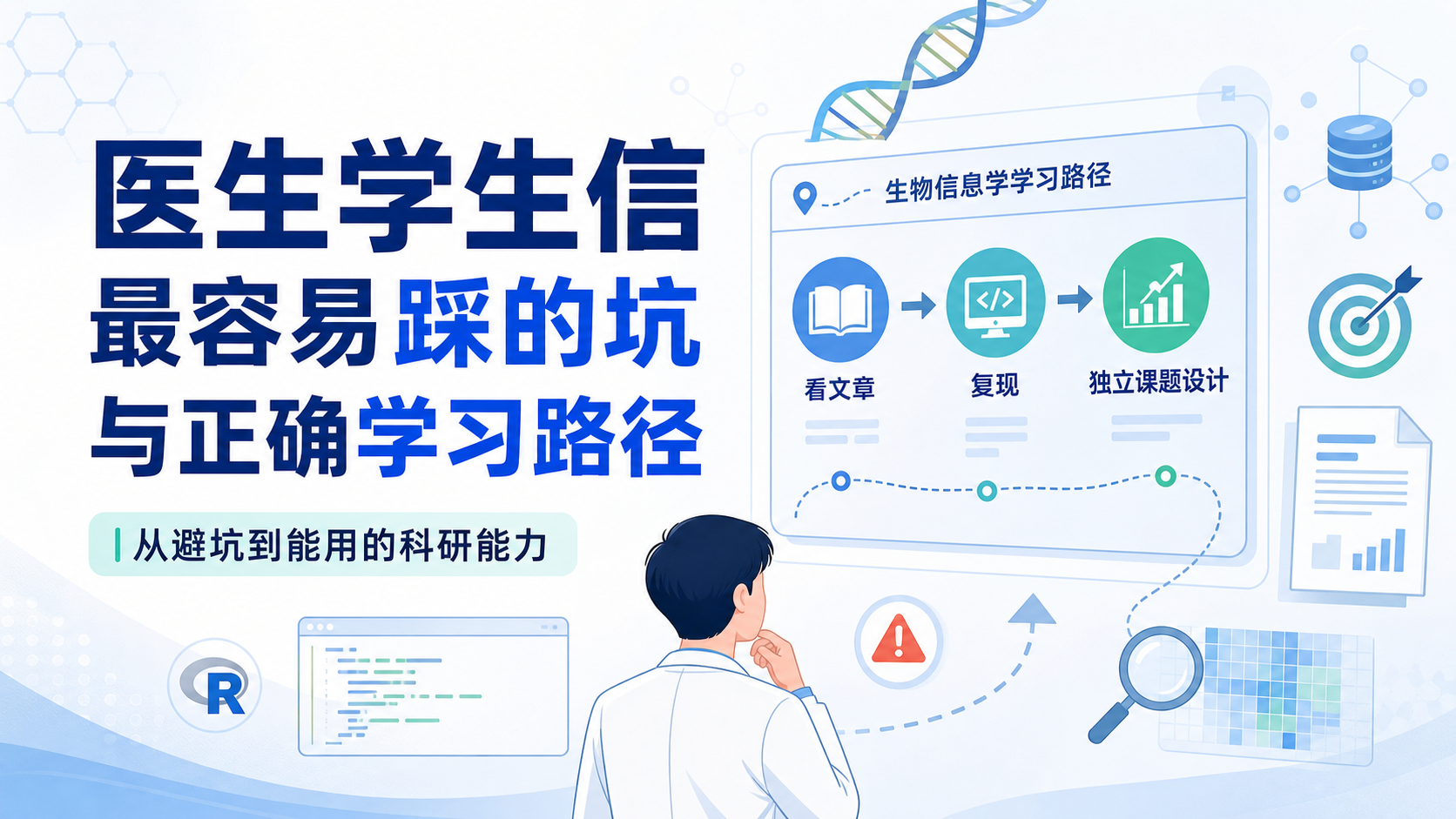医生做生信学习如何避坑：实用策略