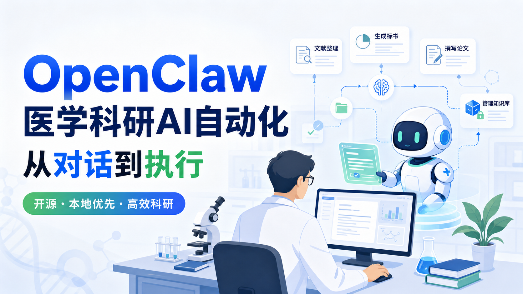OpenClaw机器人：医学科研自动化部署与高效工作流