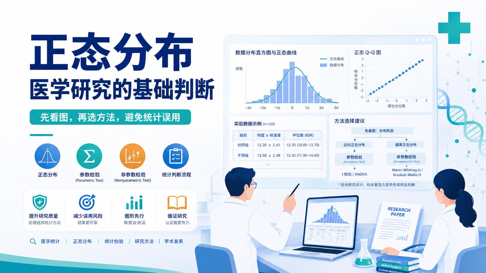 正态分布在医学研究中的核心应用