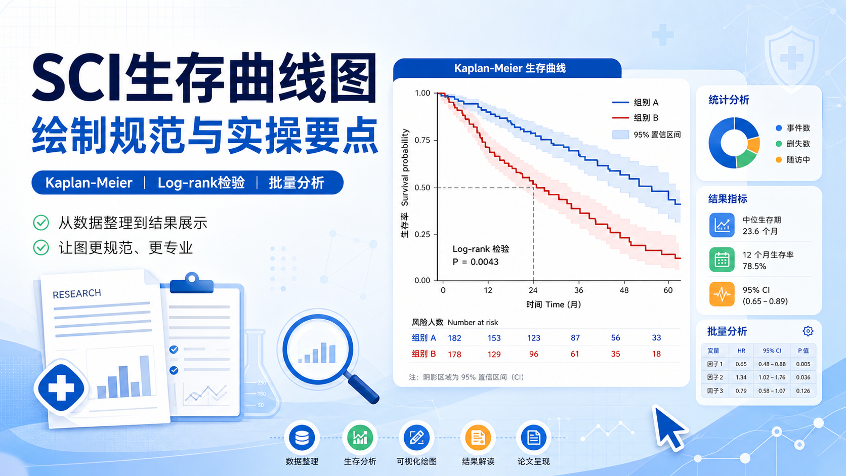 精准解读SCI生存曲线：统计原则与图例制作要点
