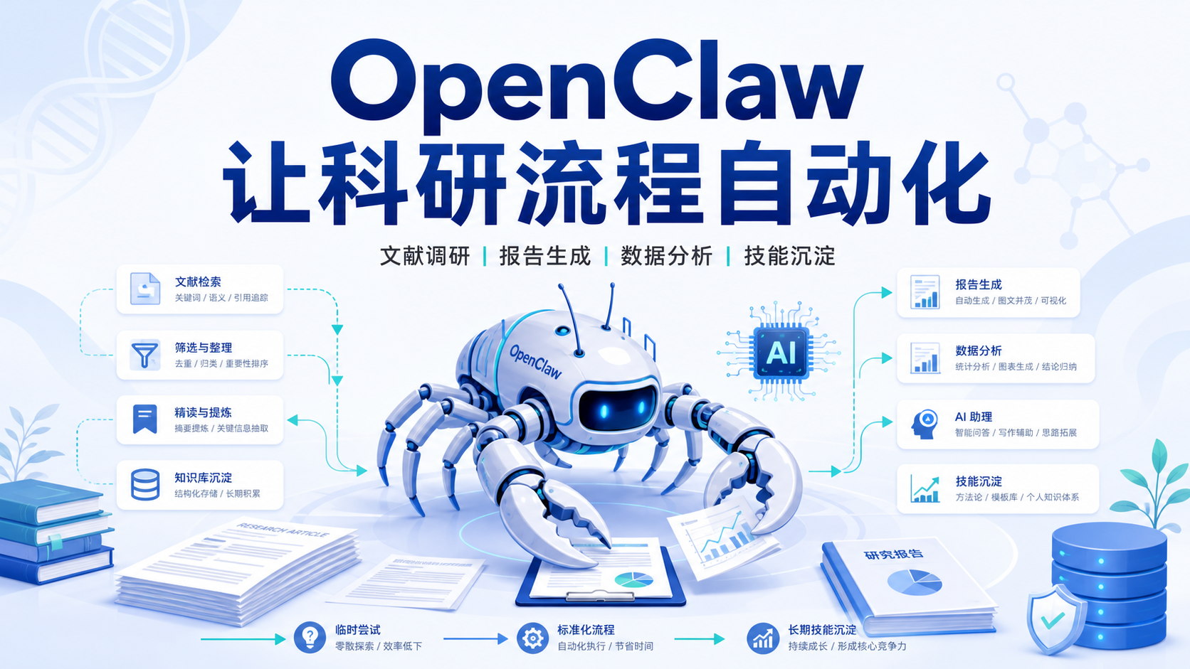 告别重复劳动：OpenClaw龙虾机器人为你的科研注入AI动力