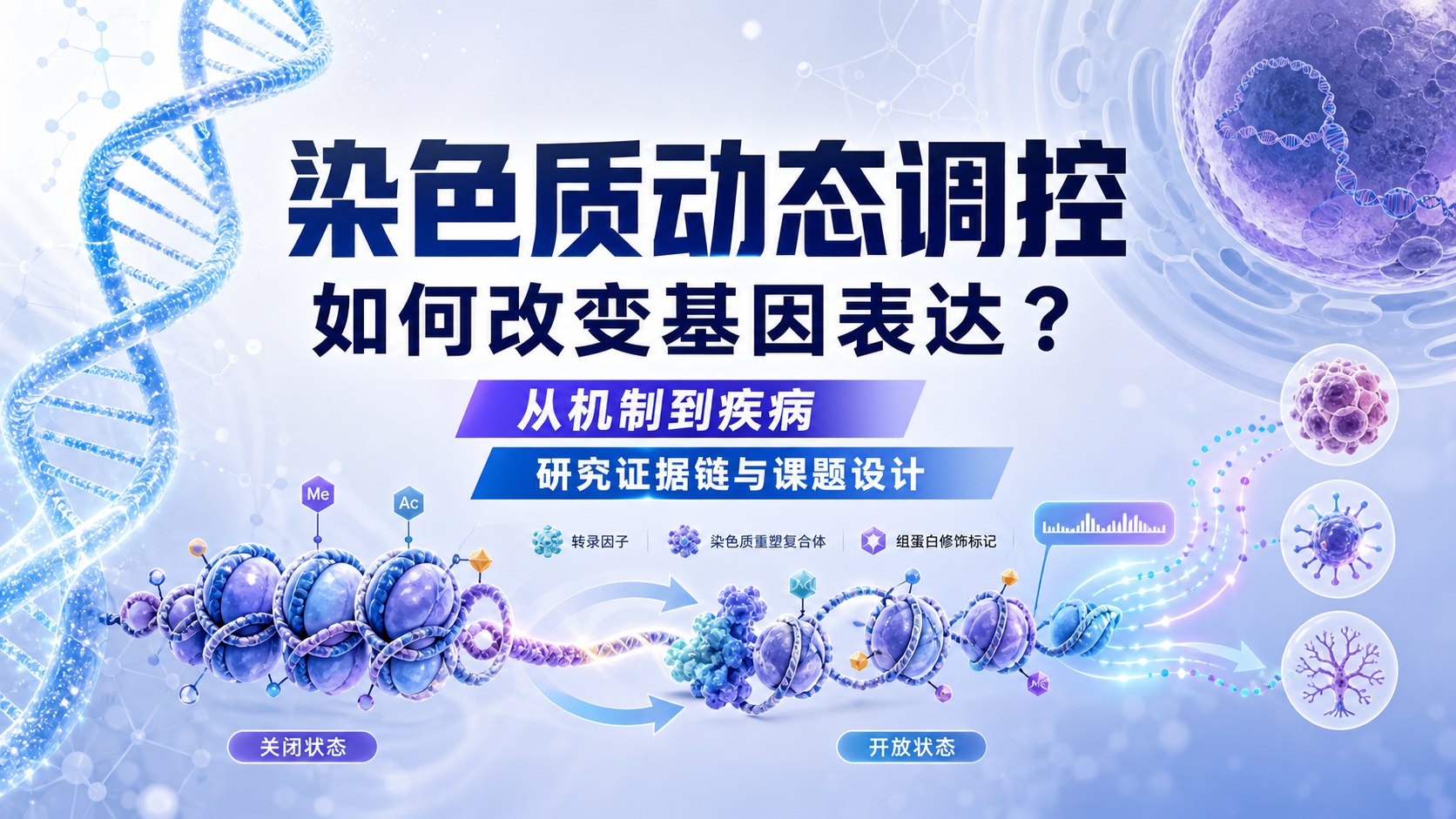 染色质动态调控如何影响基因表达与疾病进展