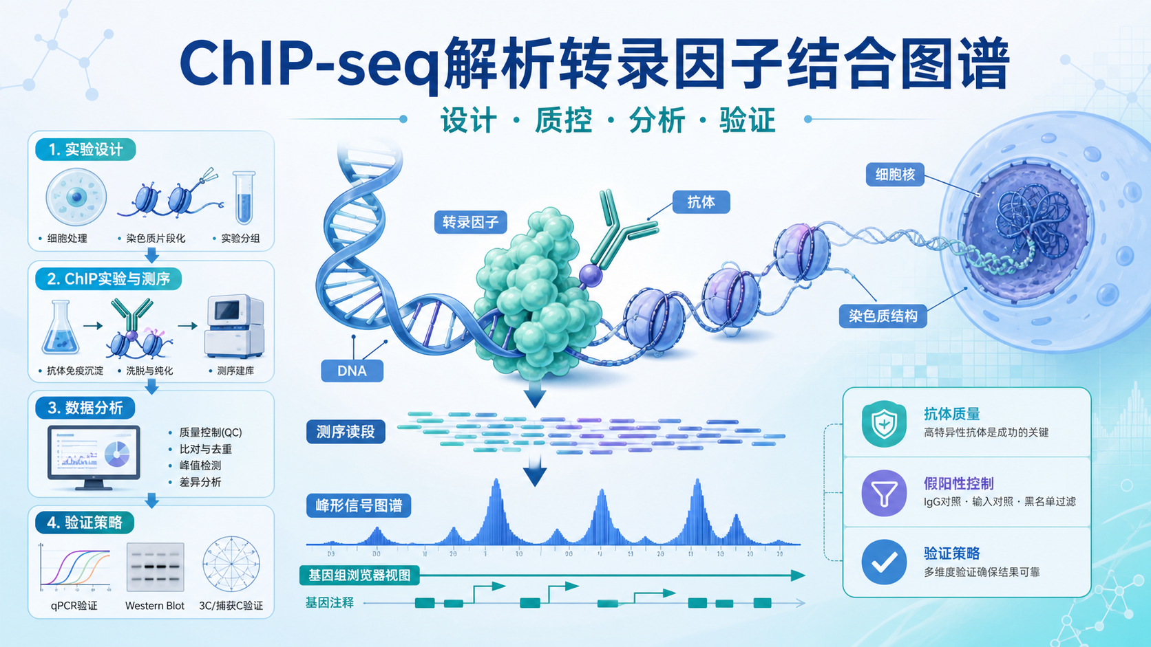 ChIP-seq技术解析转录因子结合图谱的核心策略