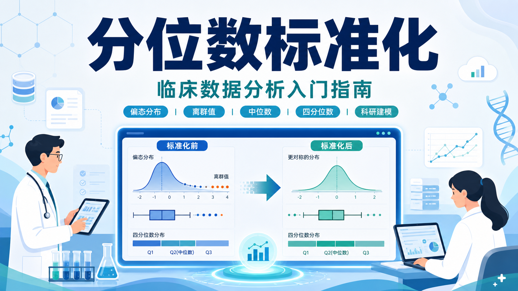 分位数标准化方法与临床数据处理要点