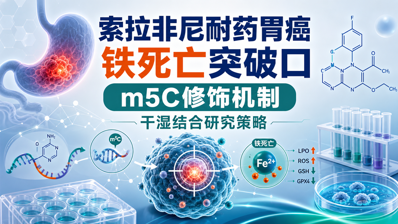干湿结合破局铁死亡：索拉非尼耐药胃癌研究新模型