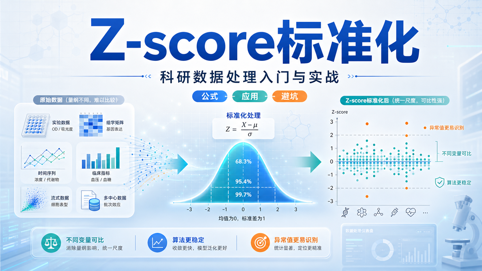 掌握z-score标准化：从公式到科研实战