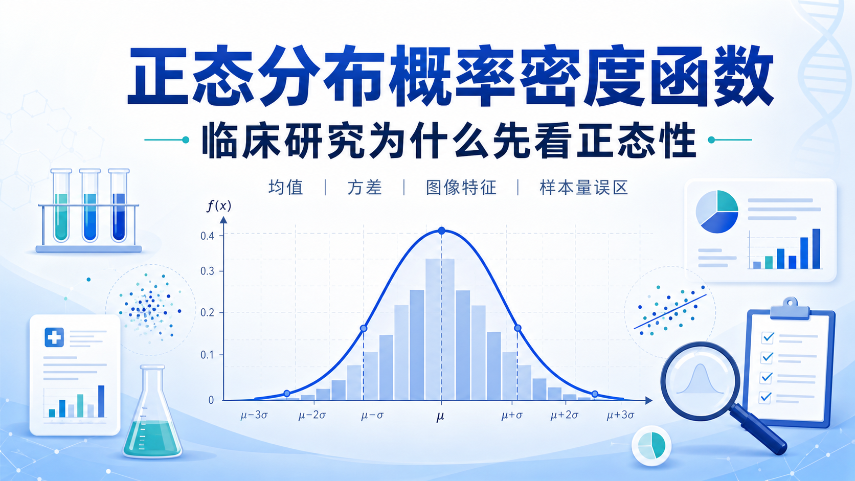 正态分布概率密度函数：参数意义与图像特征