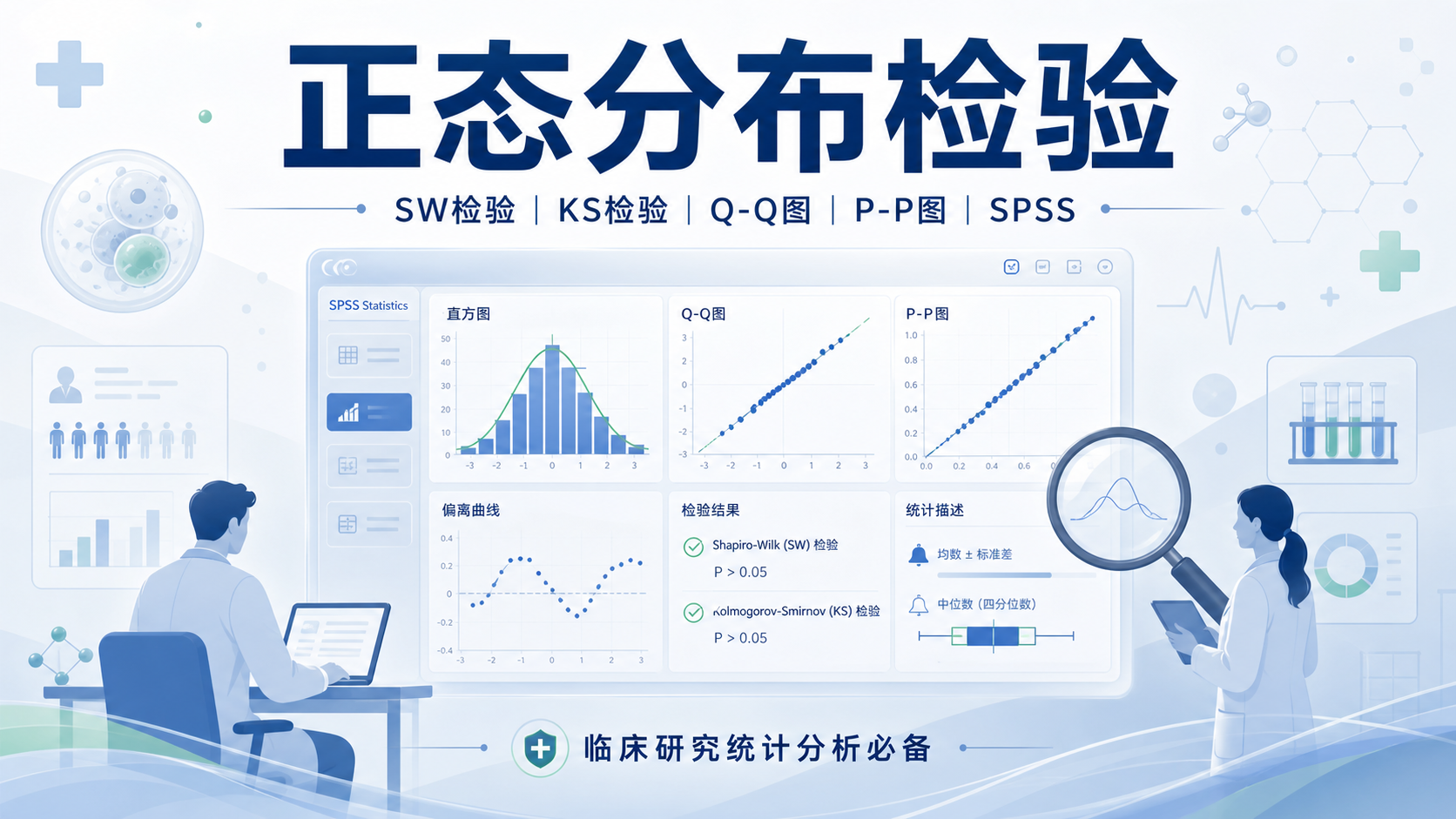 生物医学研究中正态分布检验要点解析