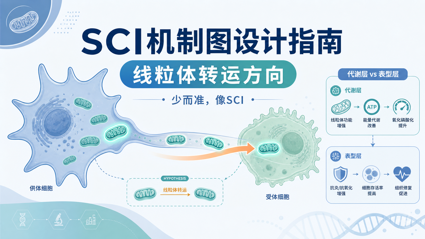 高水平SCI机制图:细胞间线粒体转运的可视化策略