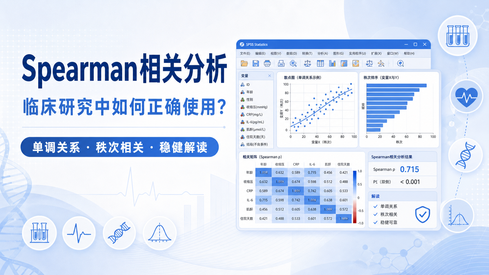 掌握Spearman相关分析，提升你的医学科研数据洞察力