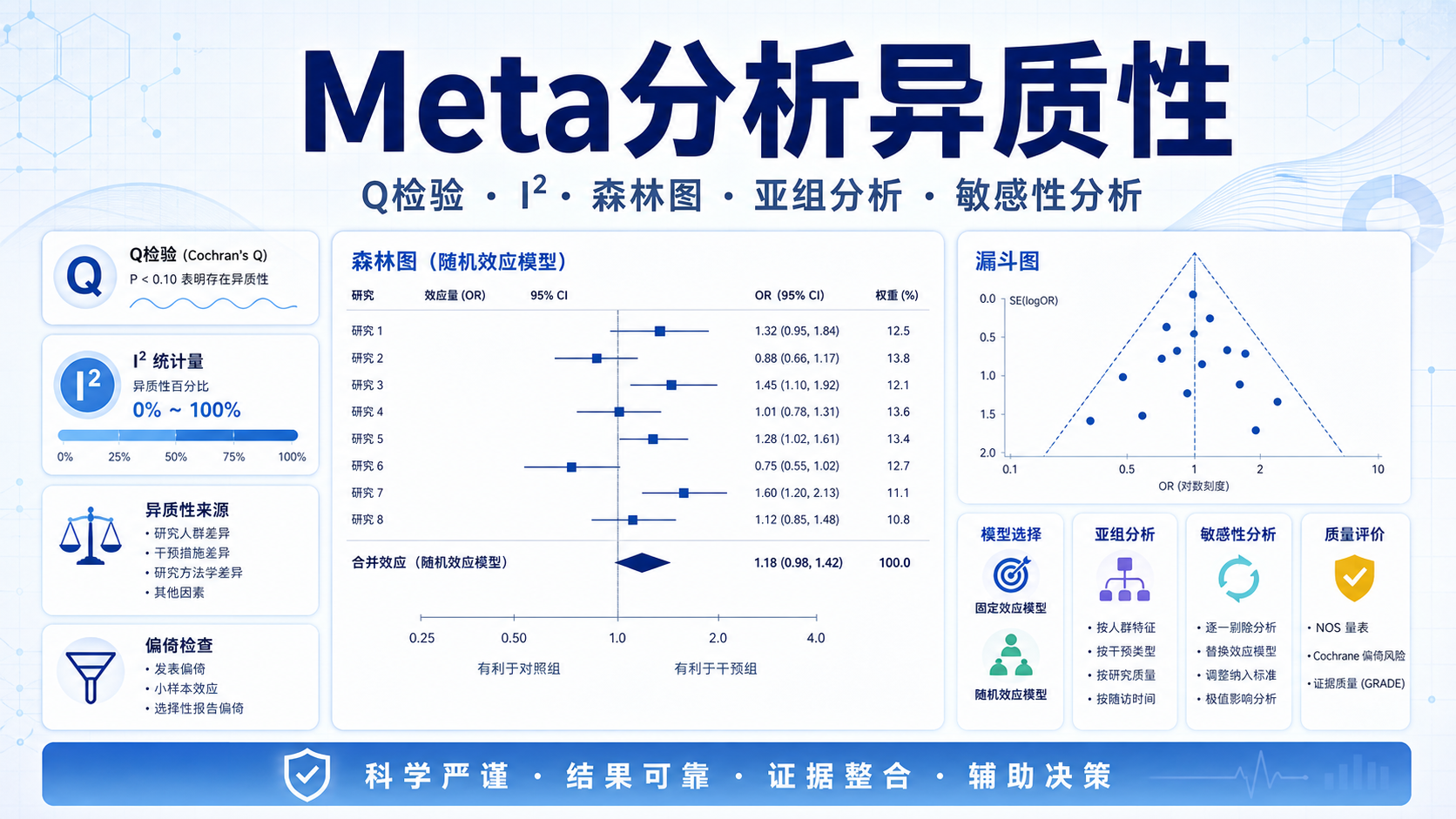 SCI统计分析实战:Meta分析异质性处理全解析