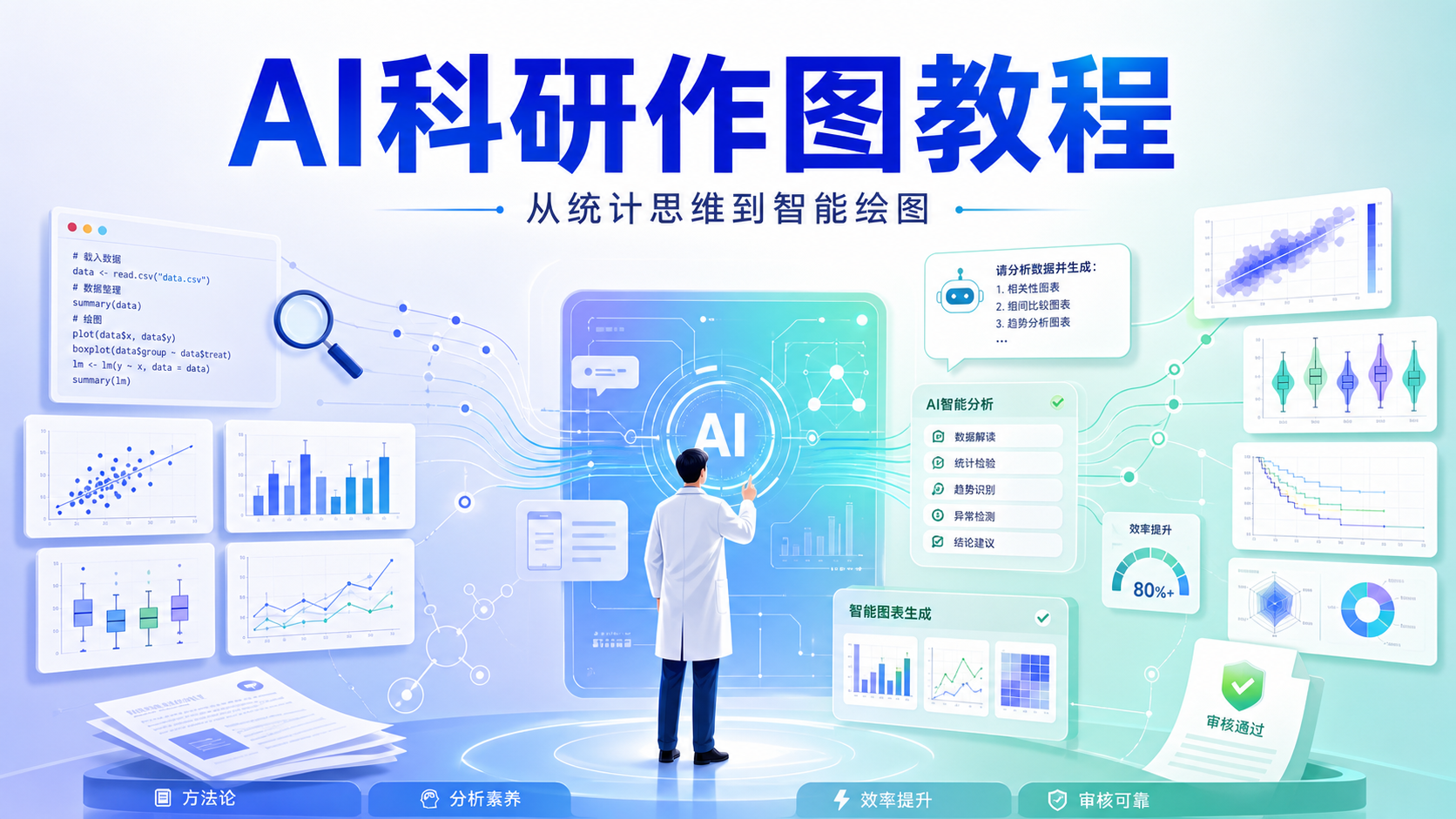 科研统计与作图：仙桃演示后，AI如何颠覆传统方法