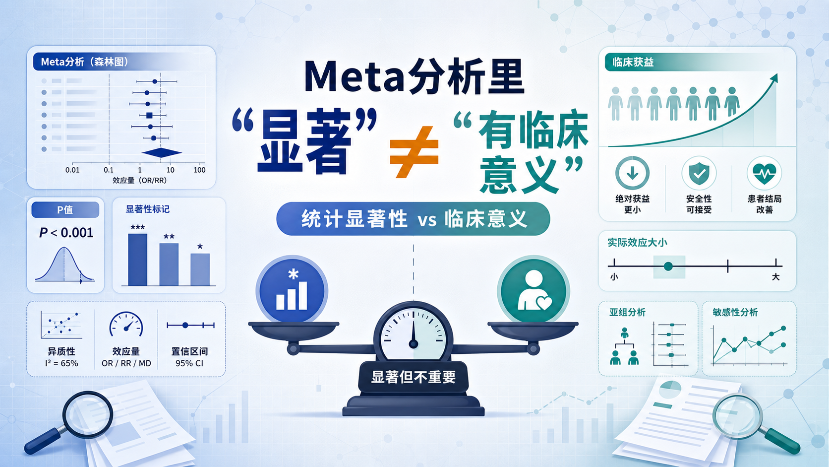 告别误区：Meta中统计学显著性与临床意义解读